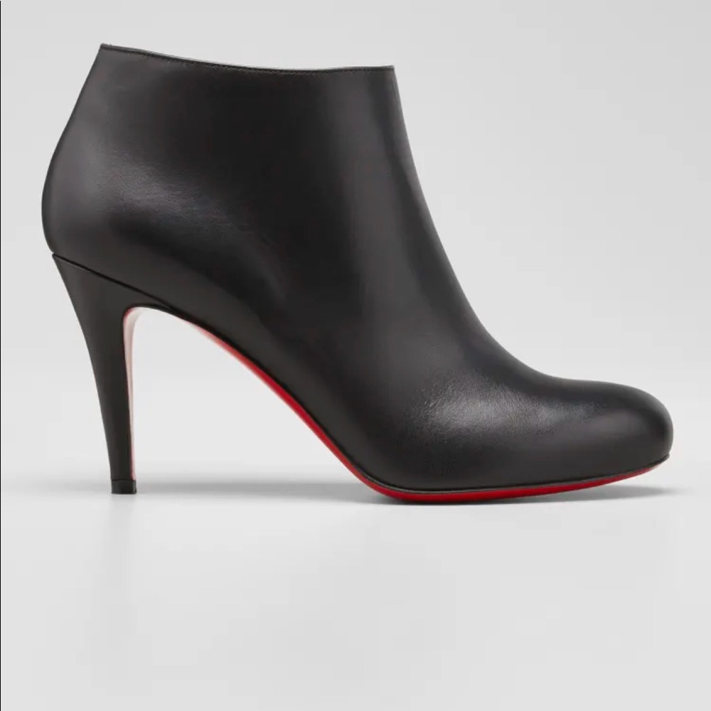 Christian Louboutin Belle Leather Red-Sole Ankle Boots